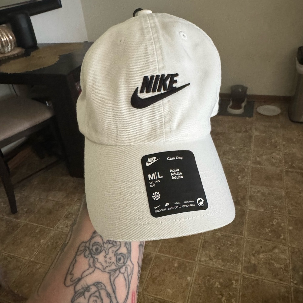 Nike Cream Cap with Black Logo